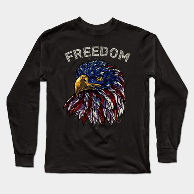Freedom Long Sleeve T-Shirt by XXII Designs
